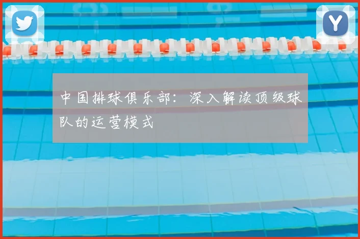 中国排球俱乐部：深入解读顶级球队的运营模式